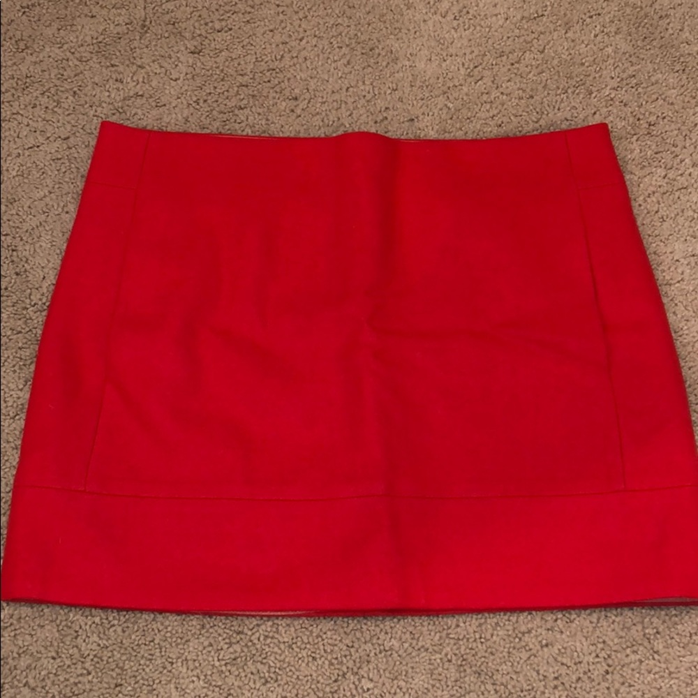 Orange J. Crew skirt w/ pockets!